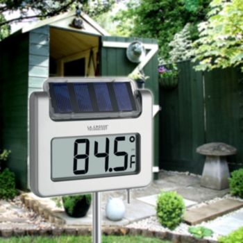 La Crosse Technology® Solar powered digital garden thermometer with backlight