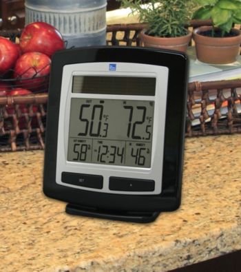 The Weather Channel Solar Powered Temperature & Humidity Station with Solar Powered Outdoor Sensor