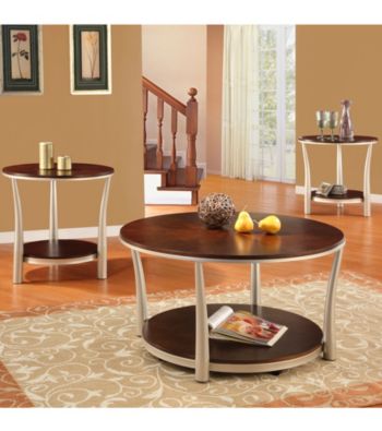 Home Interior 3-pc. Cherry Contemporary Occasional Set