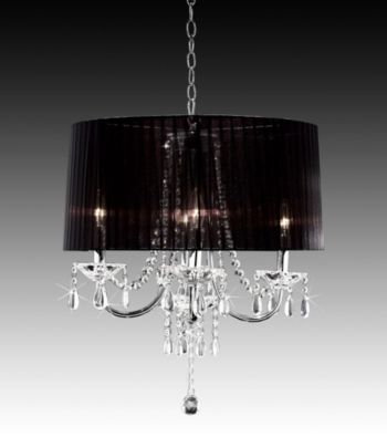 Home Interior Contemporary Black Chandelier