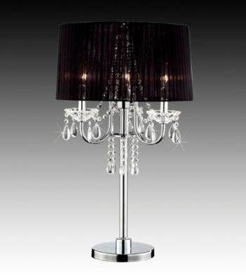 Home Interior Contemporary Black Table Lamp