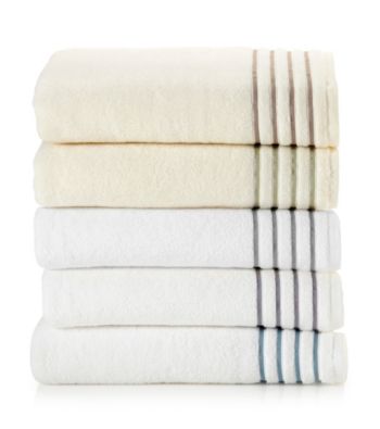 LivingQuarters Perfect Performance Stripe Bath Towel Collection