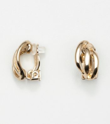 Napier® Goldtone Triple Wire Clip Earrings
