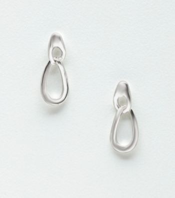 Napier® Silvertone Oval Drop Earrings