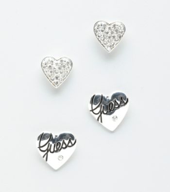 GUESS Heart Stud Earring Set