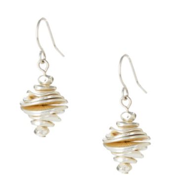 Kenneth Cole® Silvertone Stacked Disc Drop Earrings