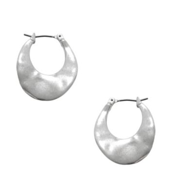 Kenneth Cole® Silvertone Small Hoop Earrings