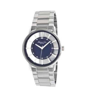 Kenneth Cole New York® Men's Transparent Blue Dial Watch