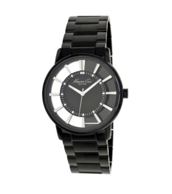 Kenneth Cole New York® Men's Transparent Black Dial Watch