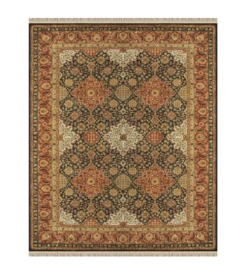 Alegra Collection Black/Brick Rug