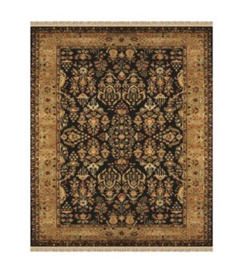 Alegra Collection Black/Gold Rug