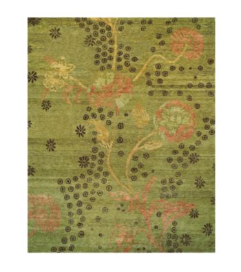 Aven Collection Green Rug