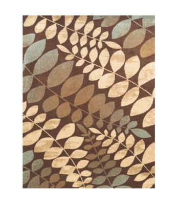 Hampton Collection Chocolate/Mystic Blue Rug