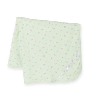 Little Me® Baby Girls' Mint Green Petite Rose Blanket