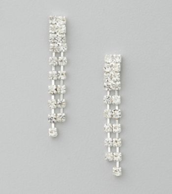 BT-Jeweled Double Strand Earrings