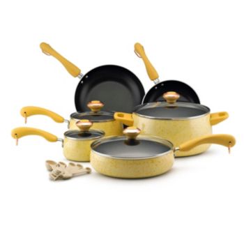 Paula Deen® Signature Porcelain Enamel Nonstick 15-pc. Butter Speckle Cookware Set