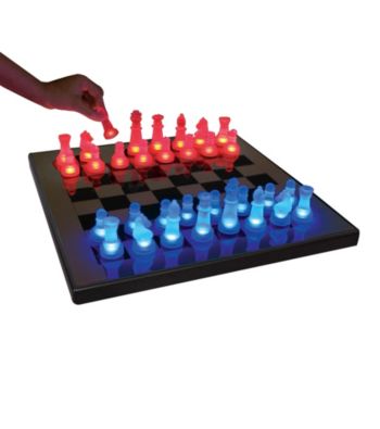Lumisource® Blue and Red LED Glow Chess Set
