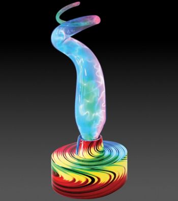 Lumisource® Sculptured Electra® Blue / Multicolor Lamp with Decorated Base