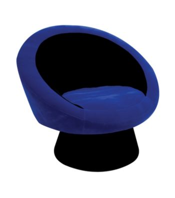 Lumisource® Black/Blue Saucer Chair