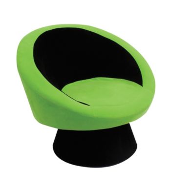 Lumisource® Black/Green Saucer Chair