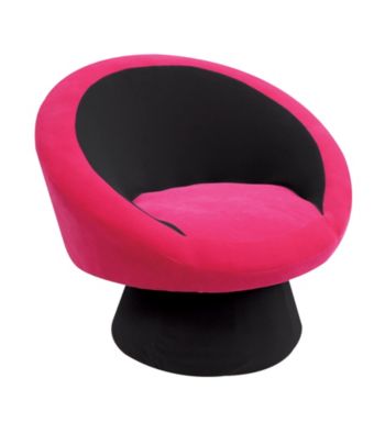 Lumisource® Black/Hot Pink Saucer Chair