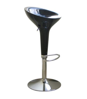 Baxton Studios Boyet Low-Back Adjustable Swivel Bar Stool