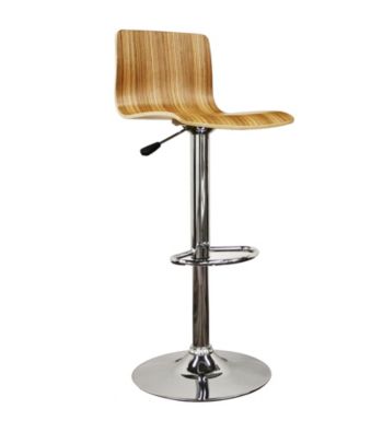 Baxton Studios Milka Adjustable Bar Stool