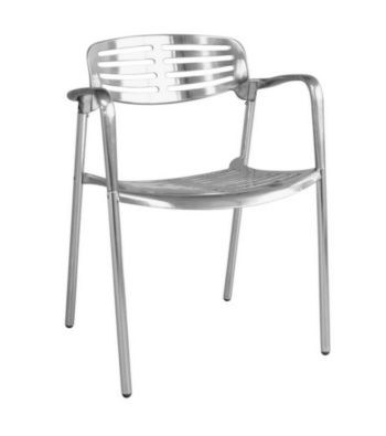 Baxton Studios Ethan Contemporary Aluminum Accent Chair