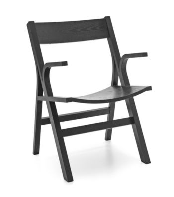 Baxton Studios Nes Black Modern Arm Chair