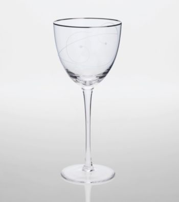 Noritake Platinum Wave Goblet