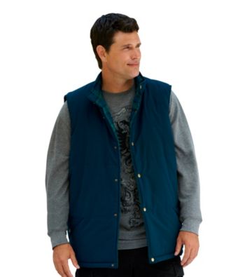 True Nation® Men's Big & Tall Navy Reversible Microfiber Vest
