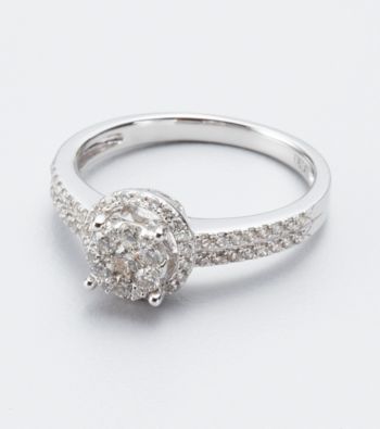 Effy® .48 ct tw. Diamond and 14K White Gold Ring