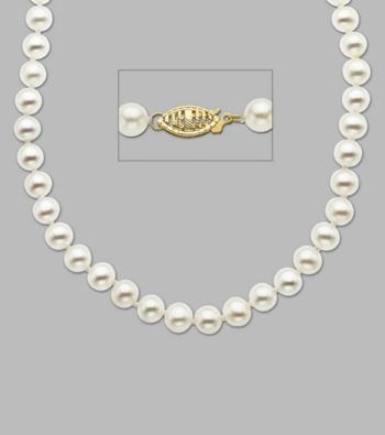 6-6.5mm Freshwater Pearl 16" Necklace