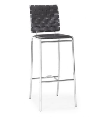 Zuo Modern Set of 2 Criss Cross Barstools