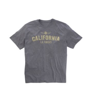 True Nation® Men's Big & Tall Granite Heather California L.A. Races Screen Tee