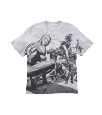 Men's Big & Tall Gray Heather Marvel® Comics Spider-Man Villians Screen Tee