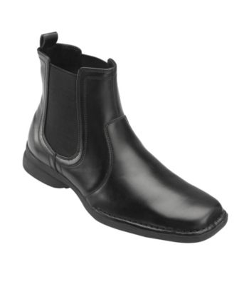 Unlisted® by Kenneth Cole Men's Big & Tall Black Leather Fire Sign Boots