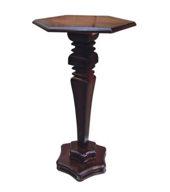 Ore International™ Hexagon Cherry End Table