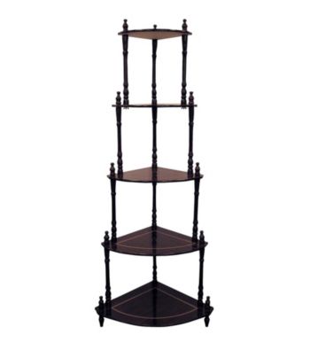 Ore International™ Cherry 5-Tier Corner Stand