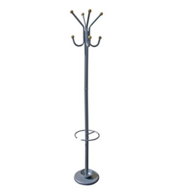 Ore International™ Silver Coat Rack with Umberella Holder