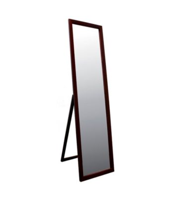 Ore International™ Walnut Finish Stand Mirror
