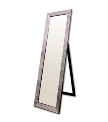 Ore International™ Black Rectangular Floor Mirror with Studs