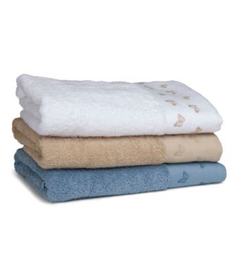 MaryJane's Home Butterfly Embroidered Bath Towel Collection