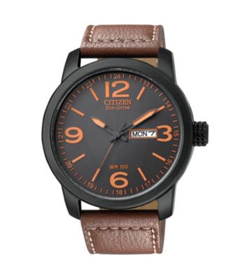 Citizen® Men's Eco-Drive Black Ion-Plated Watch