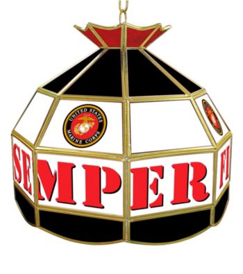 United States Marine Corps 16 inch Tiffany Style Lamp