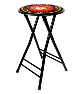 United States Marine Corps 24 Inch Cushioned Folding Stool