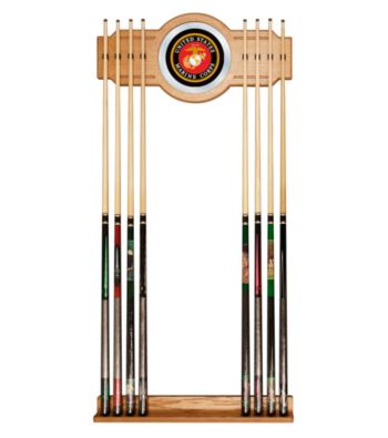 United States Marine Corps Billiard Cue Rack with Mirror
