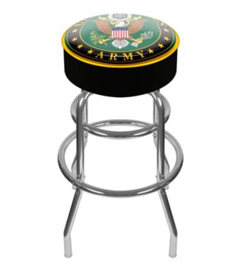 U.S. Army Symbol Padded Swivel Bar Stool