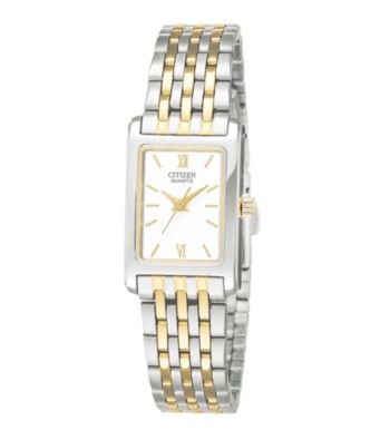 Citizen® Women's Two-Tone Stainless Steel Watch with White Dial
