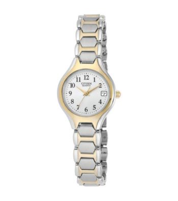 Citizen® Women's Two-Tone Stainless Steel Easy Reader Watch
